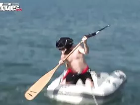 Boy fucks two hot sluts right in their asshole