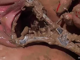 Pierced beauty blonde two dick