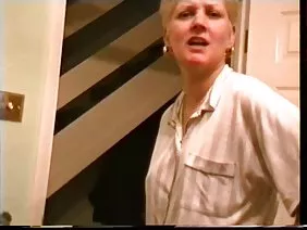 Fucked anal moaning blonde in stockings