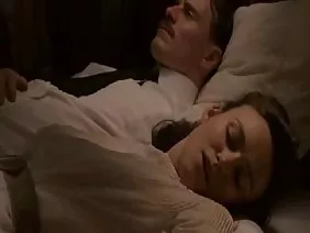 Left cum on the brunette's buttocks after having her on the table