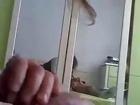 Busty cutie pulls on the riser