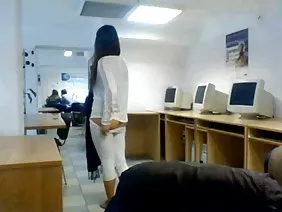 Two females shoot on selfie stick fuck with one guy