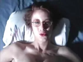 Cutie masturbating shaved pussy at home