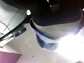 Oral sex with blue-eyed brunette