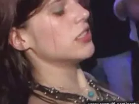 The blonde blinked out and pulled into her mouth