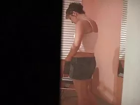 On the glade, the guy fucked red pussy in pussy