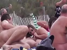 Sexy nympho enjoys three members