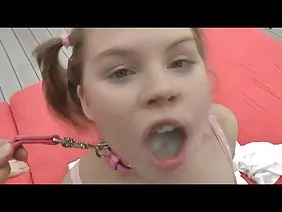 Slender asian jerking off a dick to her friend