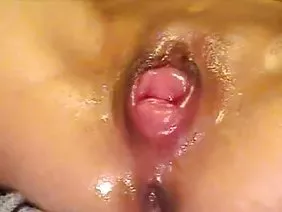 18-year-old Russian babe gave her friend in both holes
