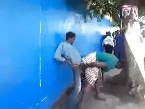 A very thin man pulls two flats