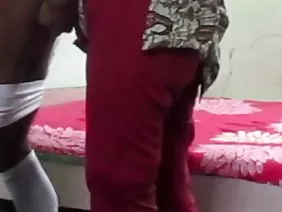 The lady performed a canadian blowjob on a guy's dick
