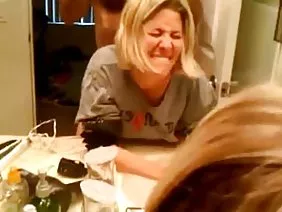 Lesbians strapon each other big toys