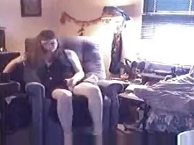 The girl masturbate guy and made him cum on food