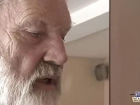 Grandfathers fuck naughty granddaughter in turn