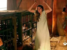 The chick watches as the guy fucks her girlfriend and masturbating cums