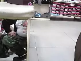 Bald master of brunette cunt in stockings