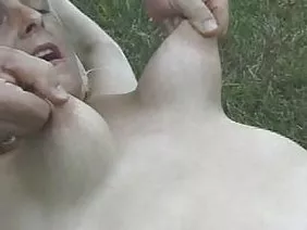 Brunette with big boobs jumps on friend's stew