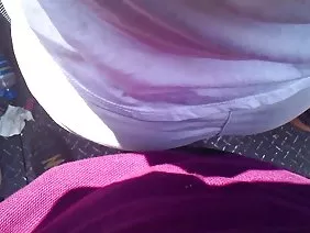 Pregnant shaloputa moves the body on the penis